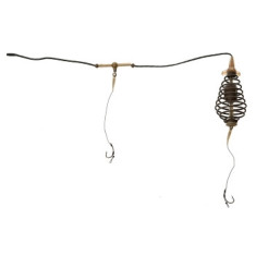 Снасть Пружина на лидкоре просто снасти 2 крючка №6 50g