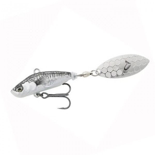 Тейл-спінер Savage Gear 3D Sticklebait Tailspin 65mm 9.0g Black Silver