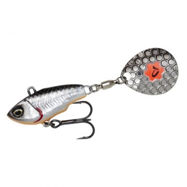 Тейл-спиннер Savage Gear Fat Tail Spin 80mm 24.0g Dirty Silver