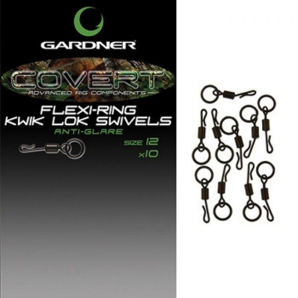 Вертлюг Gardner Covert C-Lok Flexi Ring Swivels #12 Anti Glare