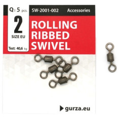Вертлюг Gurza Rolling Ribbed Swivel BN #2 5pc Вертлюг Gurza Rolling Ribbed Swivel BN #2 5pc