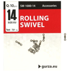 Вертлюг Gurza Rolling Swivel BN #14 10pc Вертлюг Gurza Rolling Swivel BN #14 10pc