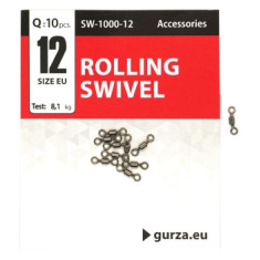 Вертлюг Gurza Rolling Swivel BN #12 10pc Вертлюг Gurza Rolling Swivel BN #12 10pc