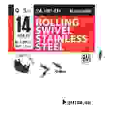 Вертлюг Gurza Rolling Swivel Stainless Steel BN #14 test 15kg 5pc
