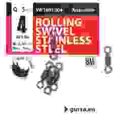 Вертлюг Gurza Rolling Swivel Stainless Steel BN #4 test 70kg 5pc