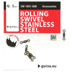 Вертлюг Gurza Rolling Swivel Stainless Steel BN #3 5pc Вертлюг Gurza Rolling Swivel Stainless Steel BN #3 5pc