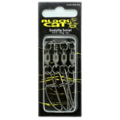 Вертлюг із застібкою Black Cat 62mm Godzilla Swivel 3/0 5pcs