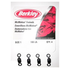 Вертлюжок Berkley Mc Mahon Swivels 001 size 150lb Black 4pc Вертлюжок Berkley Mc Mahon Swivels 001 size 150lb Black 4pc