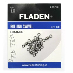 Вертлюжок Fladen Rolling Swivel size 1/0 33kg 5pc Вертлюжок Fladen Rolling Swivel size 1/0 33kg 5pc