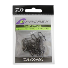 Вертлюжок із застібкою Daiwa Prorex Snap Swivel L