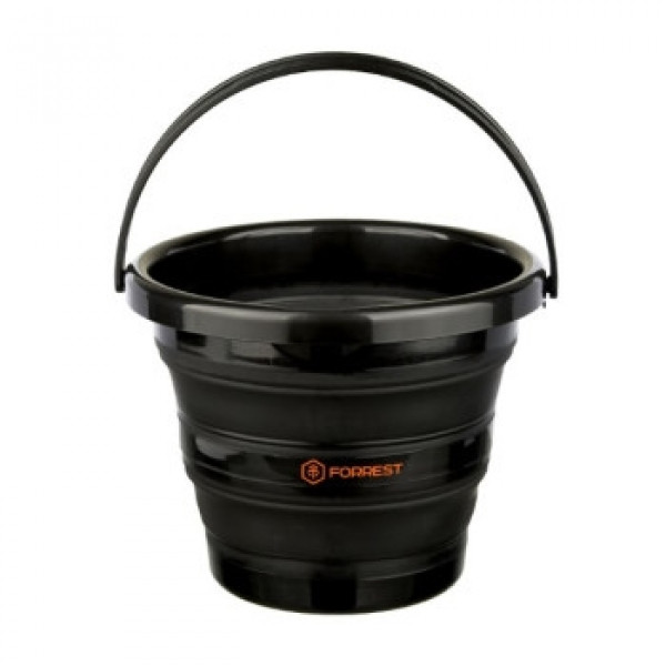 Відро Forrest Folding bucket силіконове складане чорний 5L