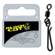 Застібка Black Cat Uni Clip black dull 5pcs