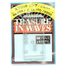 Заводные кольца Yarie Split Ring Silver No.806 #0