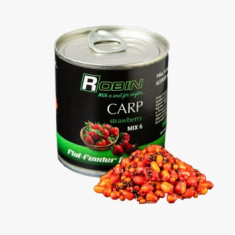 Зернова суміш Robin MIX-6 200ml з/б Карп Полуниця