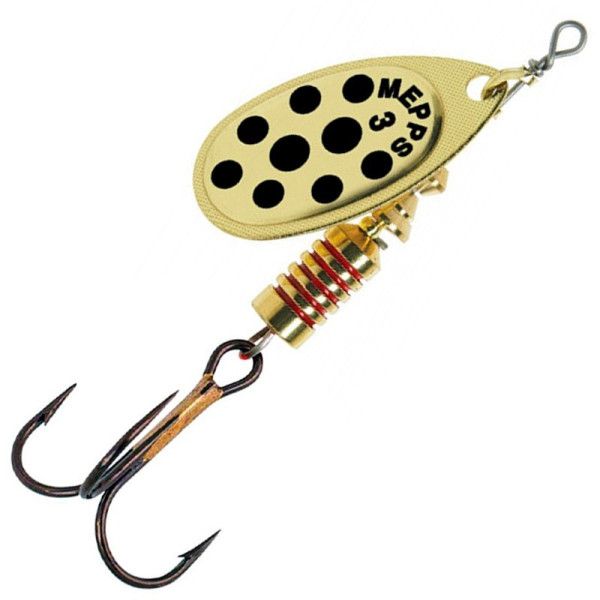 Spinner Mepps Aglia Decoree No. 3 gold/black dots 6.5g