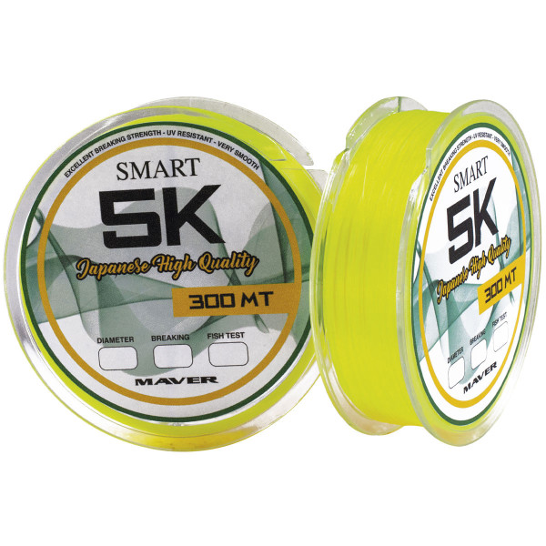 Леска Smart Monofilo Smart 5K 300m (yellow) 0.305mm 19lb/9.5kg