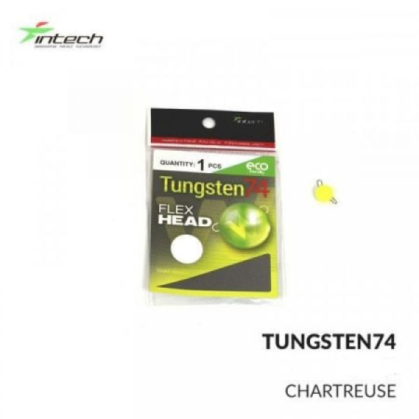 Разборной груз Intech Tungsten 74 Gloss Chartreuse UV 1.5g