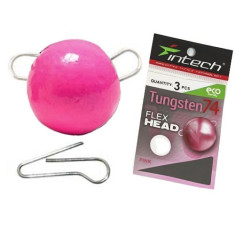 Разборной груз Intech Tungsten 74 Gloss Pink UV 0.5g