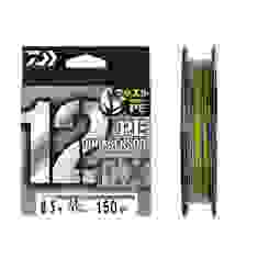 Cord Daiwa UVF PE Dura Sensor X12EX+Si3 5C 150m 7.2kg 0.148mm #0.8
