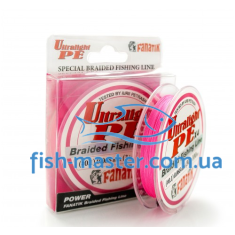 Cord FANATIK Ultralight PE X4 100m # 0.1 / 0.068mm 3kg Pink