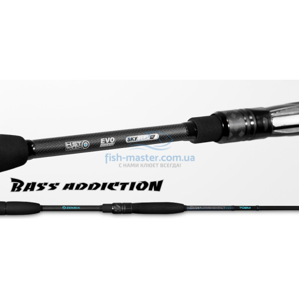 Спиннинг ZEMEX BASS ADDICTION CASTING 662L 1,98m 3-15g