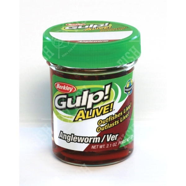 Червь Berkley Gulp! Angle Worm Red 5 см