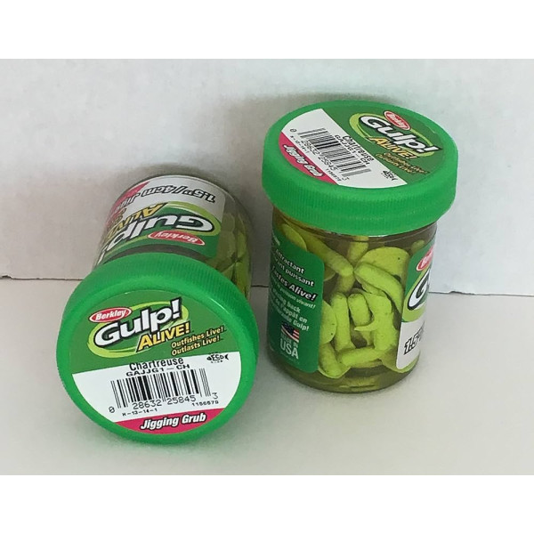 Личинка Berkley Gulp! 1.5 Grub White