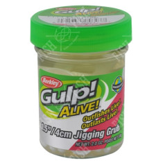  Berkley Gulp Larva! 1.5 Grub White