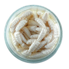  Berkley Gulp Larva! Waxies White 1 cm