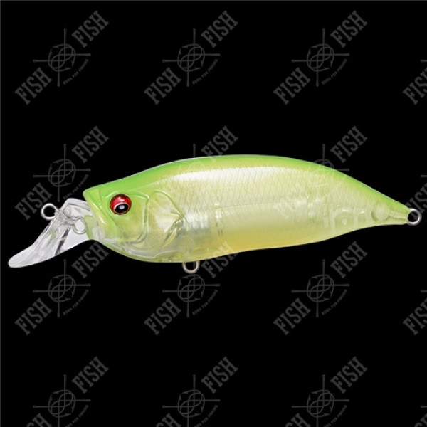 Wobbler Megabass IXI SHAD TYPE-R col. CLEAR LIME CHART