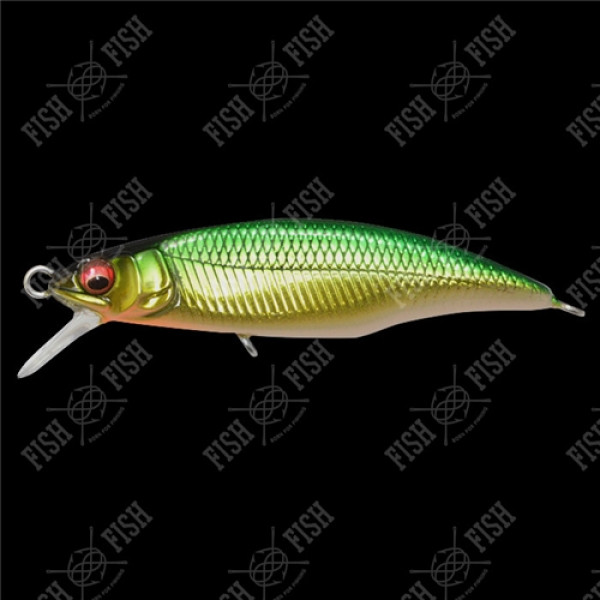 Wobbler Megabass GREAT HUNTING 45 FLAT SIDE (FS) col. M LIME GOLD
