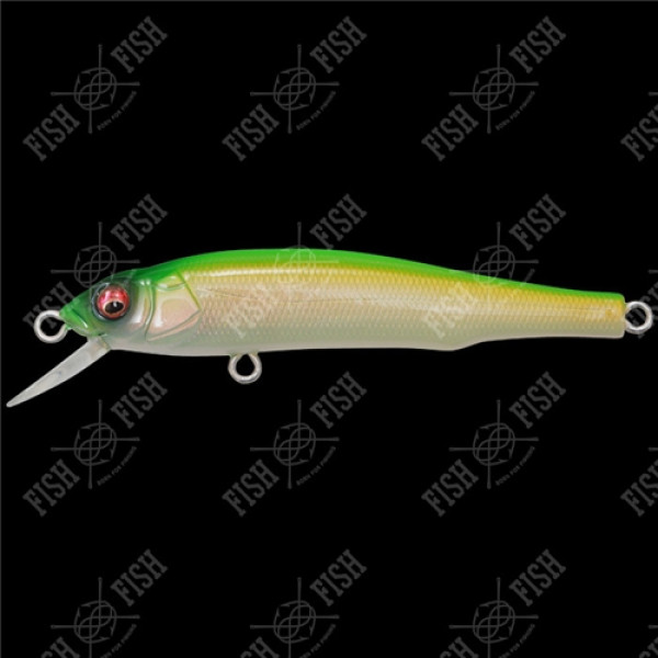 Wobbler Megabass GREAT HUNTING 70 FLAT SIDE (SP) col. GHOST PEARL LIME