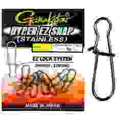 Застежка Gamakatsu Hyper EZ Snap №5 54kg (6шт/уп) ц:black