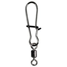 Вертлюжок с застежкой Gamakatsu Hyper EZ Snap With Hyper Swivel №2 23kg (5шт/уп) ц:black