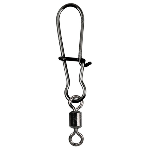 Вертлюжок с застежкой Gamakatsu Hyper EZ Snap With Hyper Swivel №3 35kg (5шт/уп) ц:black