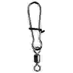 Swivel with fastener Gamakatsu Hyper EZ Snap With Hyper Swivel No. 2 23kg (5 pcs/pack) c: black