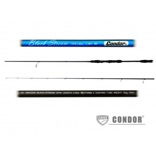 Cпиннинг штекерный Condor Black Stream, 2,45, 7-28g карбон М8