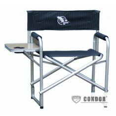 Armchair aluminum Condor, table