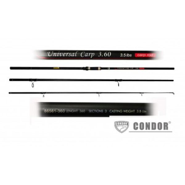 Карповое удилище Universal Carp Condor 3.5LB 3.6m