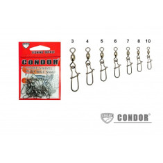 Подшипниковый карабин  Condor 6.0 size/ 10 шт CR 43904