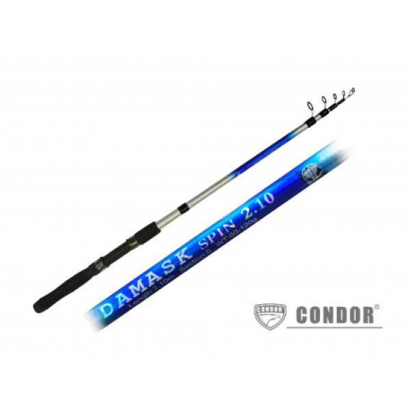 Cпиннинг телескопический Condor Damask Spin,2,1m, 60-120g