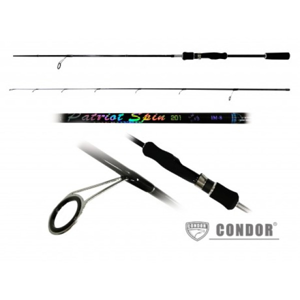 Cпиннинг штекерный Condor Patriot Spin New, 2,01m, карбон IM8 , 2-8g