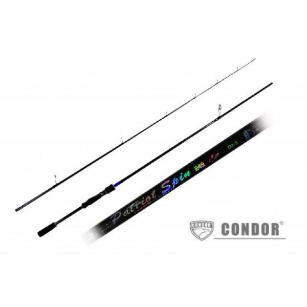 Cпиннинг штекерный Condor Patriot Spin New, 2,48m, карбон IM8, 7-28g