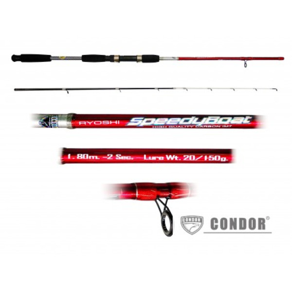 Cпиннинг штекерный Condor Speedy Boat 1,8m, 150g, карбон М7