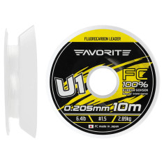 Флюорокарбон Favorite U1 FC 20m #20/0.74mm 68.5lb/31.07kg