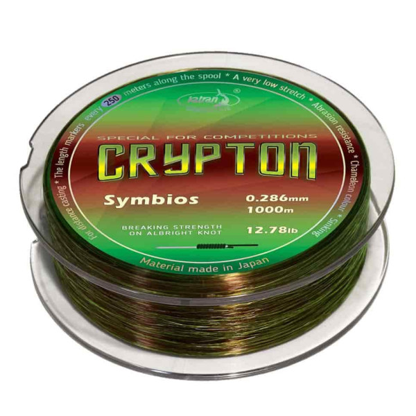 Леска Katran Crypton Symbios 1500m (neon/brown) 0.215mm 7.79lb/3.53kg