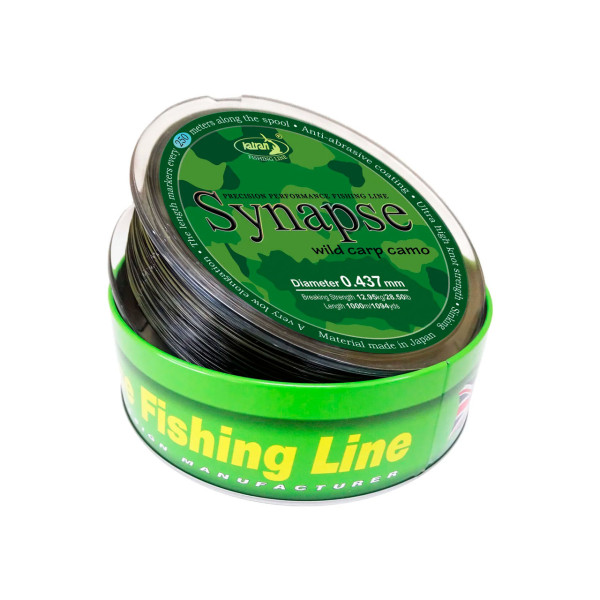 Леска Katran Synapse Wild Carp Camo 1000m (dark camo) 0.331mm 16.8lb