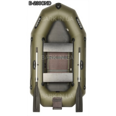 B-230CN Надувная лодка Bark двухместная с навесным транцем, гребная
