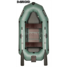 B-250CN Надувная лодка Bark двухместная с навесным транцем, гребная
