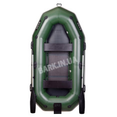 B-270NP Надувная лодка Bark двухместная с навесным транцем и привальным брусом, гребная